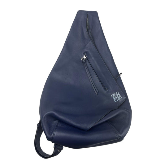 Loewe Anton Sling Calfskin Shoulder Bag Navy