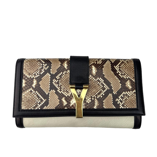 Yves Saint Laurent Belle de Jour leather clutch bag