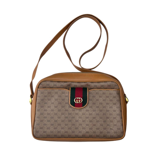Gucci Ophidia Zip Around Camera vinyl handbag