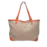Gucci Brown Diamante Craft Tote Bag Beige