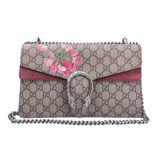 Gucci Dionysus GG Supreme Bloom Floral Medium Shoulder Chain Bag