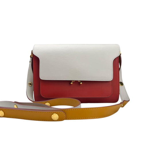 Marni Trunk Medium Leather Shoulder Bag