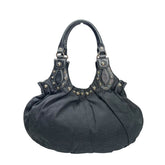 Gucci Vintage 2000’s Gold Studded Monogram Shoulder Bag