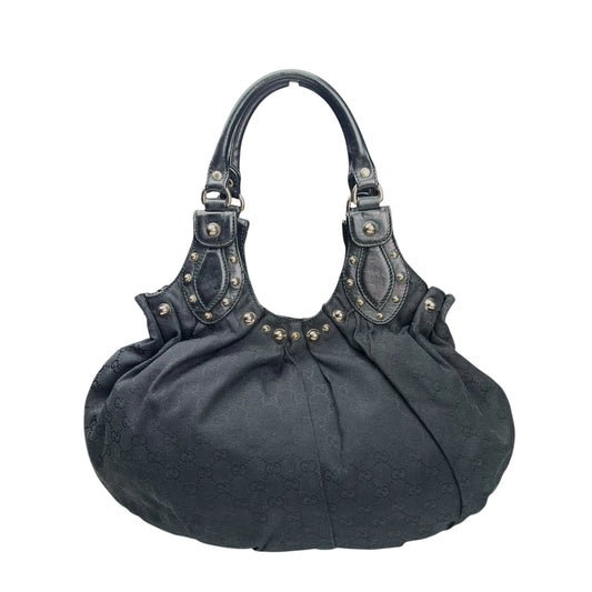 Gucci Vintage 2000’s Gold Studded Monogram Shoulder Bag