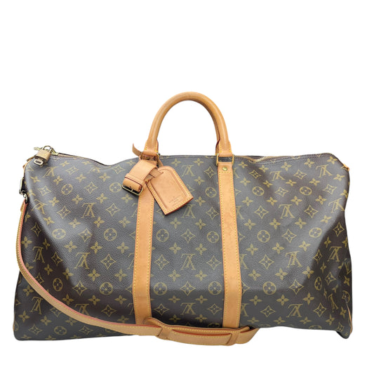 Louis Vuitton Keepall M41414 Monogram LV Monogram Key Pol Bandolière 55