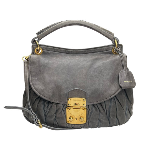 Miu Miu Sacca Con Pattina Pomice Matelasse Lady Tote Bag