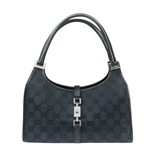 Gucci GG Canvas Jackie Shoulder Bag Black