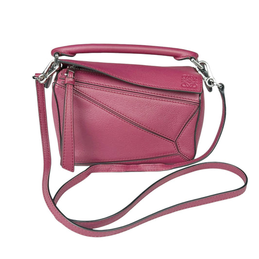 Loewe Preloved Puzzle Small Messenger Bag in Pink