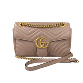 Gucci GG Porcelain Rose Matelasse Calfskin Small GG Marmont Bag