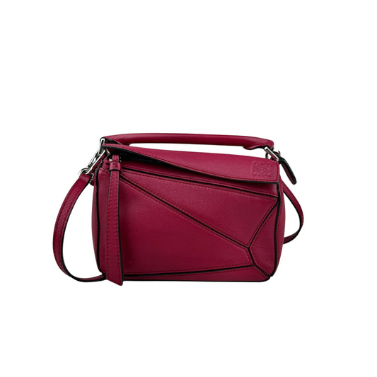 Loewe Red Mini Puzzle Satchel