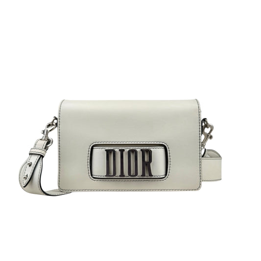 Dior J'adior White Crossbody Bag in Calfskin, Silver hardware