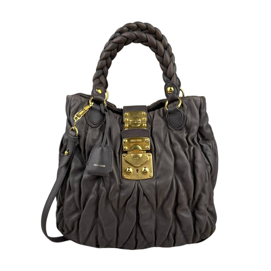 Miu Miu Argilla Matelasse Tote Bag