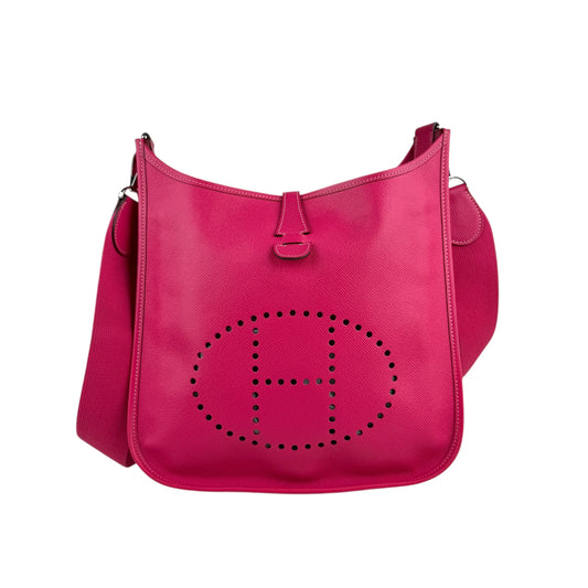 Hermes Evelyne Rose Tyrien Epsom Leather Bag