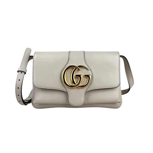Gucci White Arli Leather Crossbody Bag