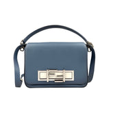 Fendi Cerulean Blue Calfskin Leather Baguette Shoulder Bag