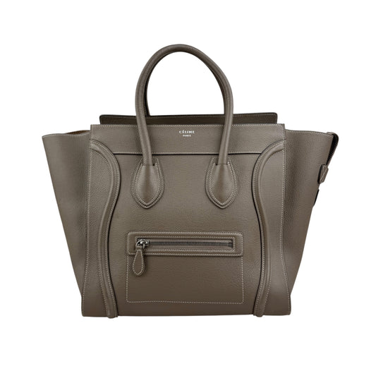 Celine Luggage Shopper Handbag Phantom Grey