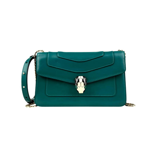 Bvlgari Leather Serpenti Forever Shoulder Bag