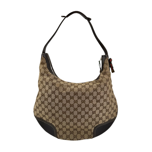 Gucci Beige/Ebony GG Canvas Small Princy Shoulder Bag