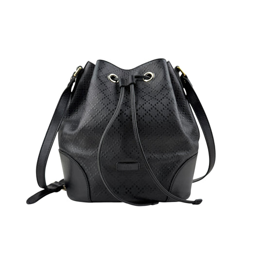 gucci-black-leather-diamante-bucket-bag
