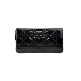 Dior Cannage Patent Lady Dior Wallet Black