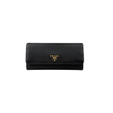 Prada Brand-plaque large saffiano leather wallet