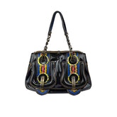 Fendi Black Patent Leather B Bag