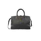 Saint Laurent Grey Calfskin Leather Cabas Chyc Bag