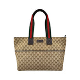 Gucci Beige/Brown GG Canvas and Leather Diaper Tote
