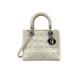 Dior Lady Dior Medium Shoulder Bag White