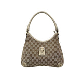 Gucci Beige GG Canvas and Leather Medium Abbey D-Ring Hobo