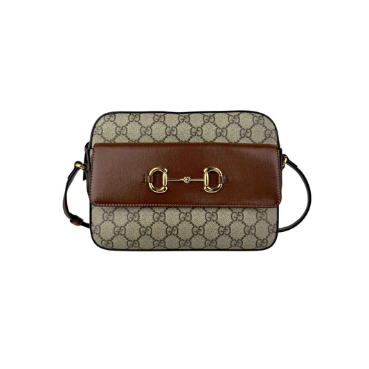 Gucci 1955 Horsebit Gg Supreme Shoulder Bag