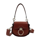 Chloé Tess Bag In Smooth And Suede Leather In Brown