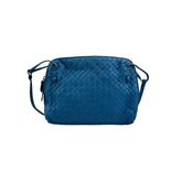 Bottega Veneta Blue Intrecciato Leather Nodini Crossbody Bag
