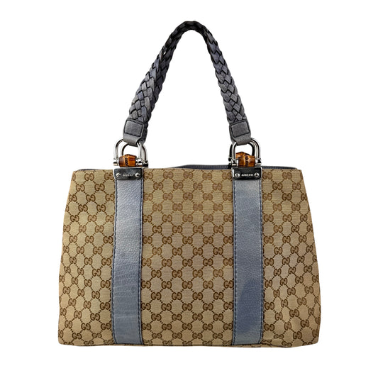 Gucci Medium GG Canvas Bamboo Libeccio tote bag