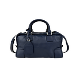 loewe amazona handbag navy blue leather front