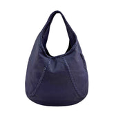 Bottega Veneta Bering Cervo Leather Large Baseball Hobo Bag