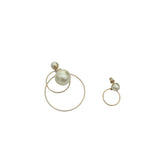 Dior Tribales Faux Pearl Gold Tone Earrings