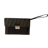 Fendi FLAT BAGUETTE CLOTH HANDBAG - Loop Vintage