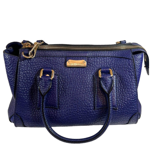 Burberry The Barrel Leather Tote Heritage Grain Gladstone Leather Bag - Loop Vintage