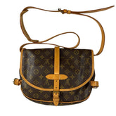 Louis Vuitton Saumur Leather Handbag - Loop Vintage