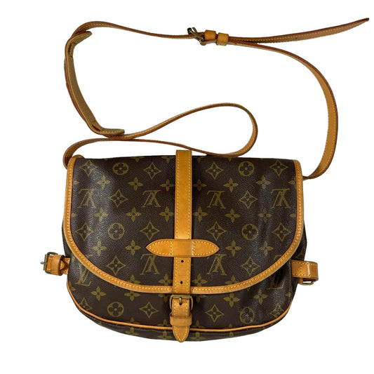 Louis Vuitton Saumur Leather Handbag - Loop Vintage