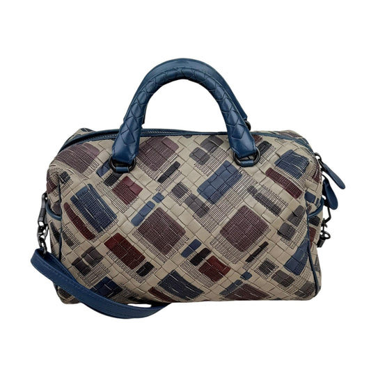 Bottega Veneta Nappa Intrecciato Mosaic Boston Mist Brique