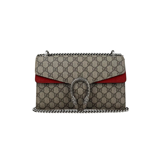 Gucci Dionysus Shoulder Bag GG Beige/Red