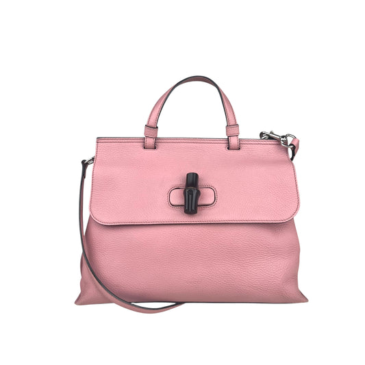 Gucci Bamboo Daily Top Handle leather handbag Daily Medium