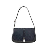 Gucci Jackie Flap in Black GG Canvas