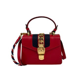 gucci-sylvie-chain-mini-red-leather-bag-front