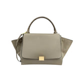 celine-trapeze-large-beige-leather-suede-handbag-front