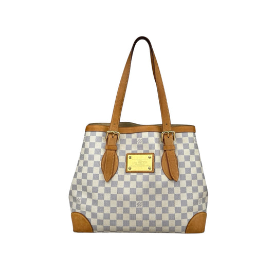 Louis Vuitton handbag hampstead toile damier azur shoulder bag