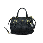 Prada Leather Gaufre Shopping Handbag