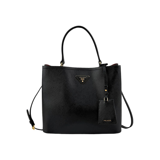 Prada Saffiano Leather Panier Top-Handle Bag